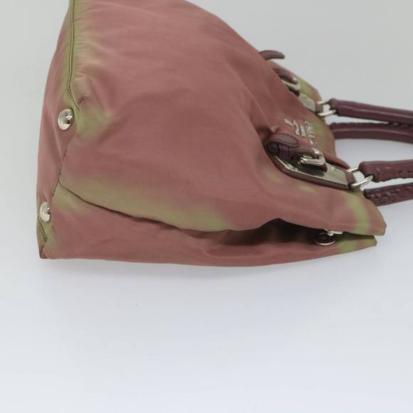 PRADA Hand Bag Nylon Pink Auth am5092 - Picture 3 of 16